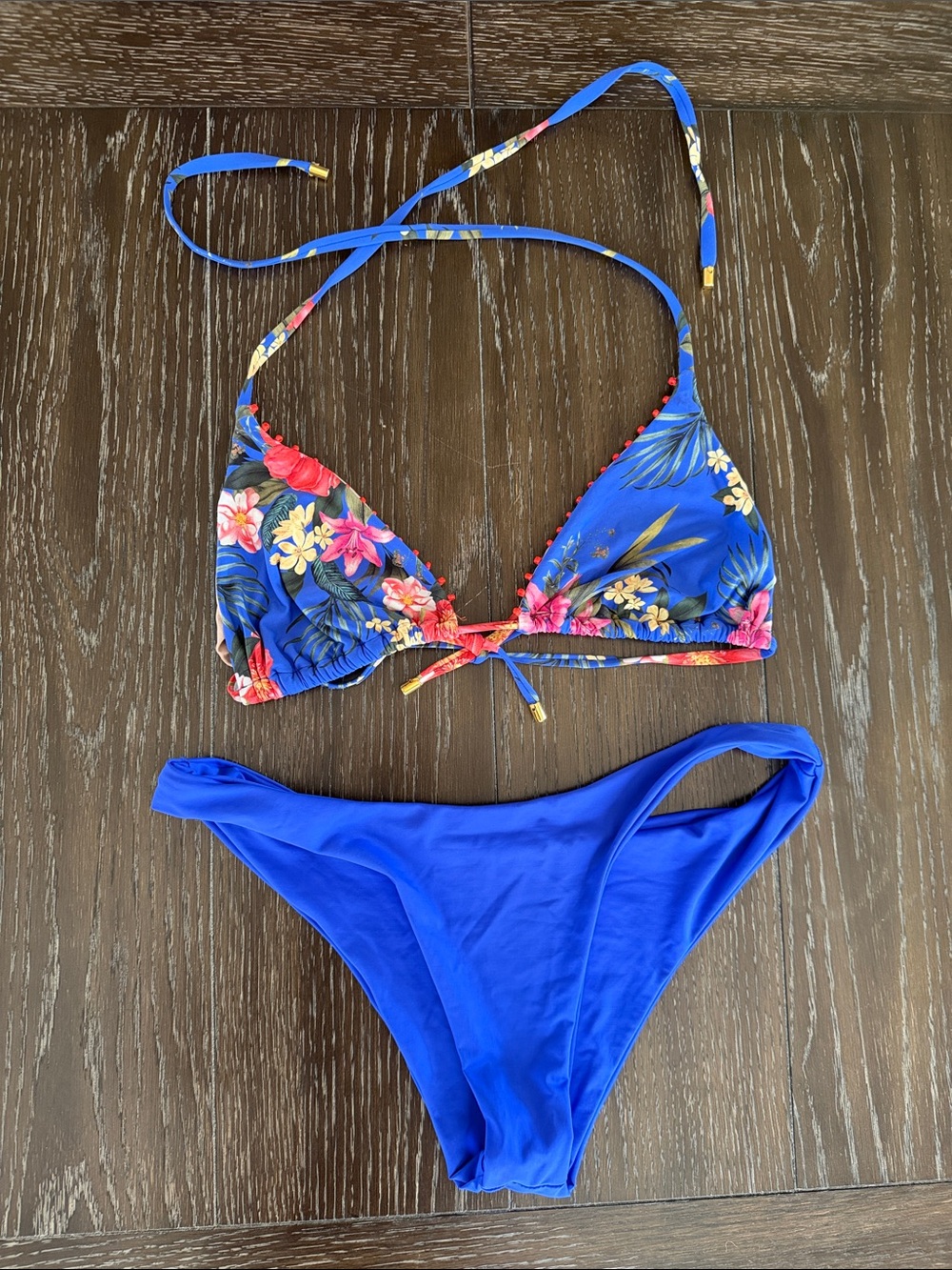 PQ Swim Floral Triangle Bikini Set